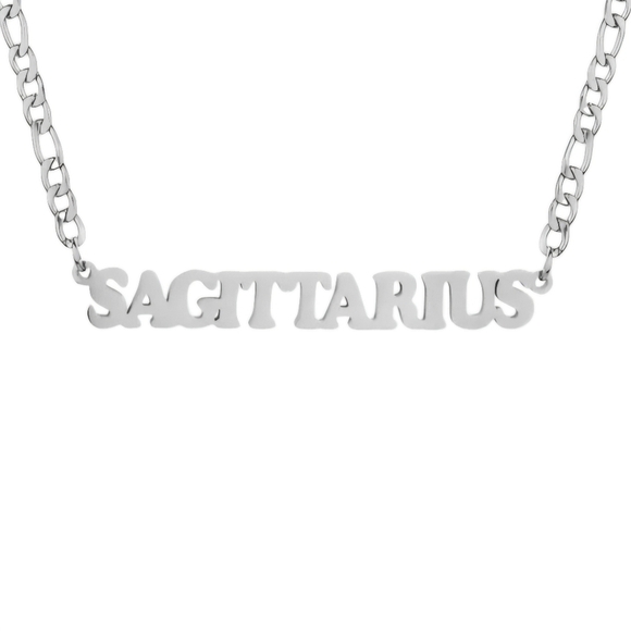 Sagittarius Necklace Zodiac Stainless Steel - Picture 1 of 6